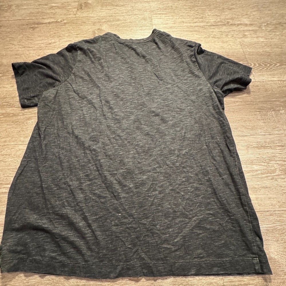 Nike Shirt Mens Large Gray Big Swoosh Short Sleeve Tee Dri Fit Casual Outdoor - Picture 5 of 9